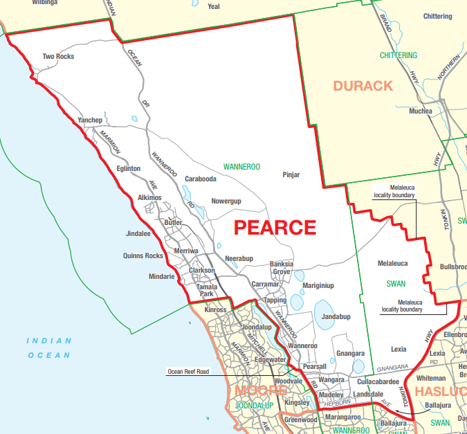 Pearce Map